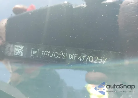 2015 Chevrolet Sonic Lt Auto z USA, uszkodzony, nr VIN 1G1JC5SHXF4170257